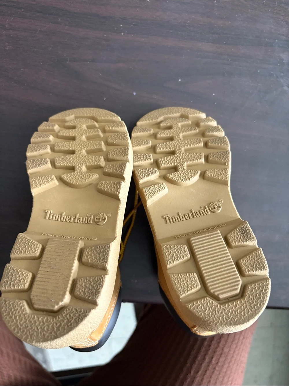Kids timberland Wheat Nubuck Lace-Up Work Boots